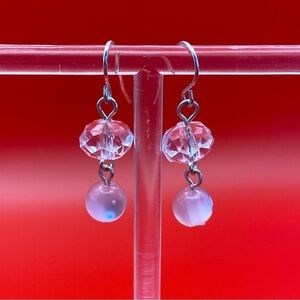 Cute Pink Dangle Earrings